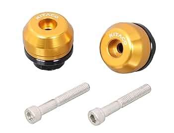 まろん品 Amazon | キタコ(KITACO) バーエンドキャップ (ゴールド) CT125